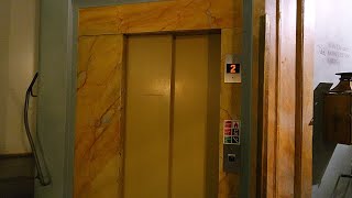 1974 KONE (mod. Generic) hydraulic elevator/lift @ Lady Hamilton hotel, Stockholm SWE