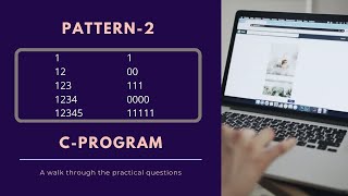 10.2) Pattern Program-2(Half pyramid Number pattern) | C Programming