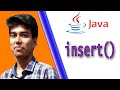 StringBuffer Class insert() method