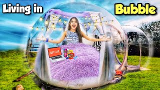 Living in a BUBBLE House for 24 hours!! 🫧