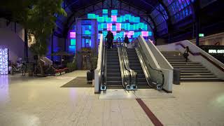 Norway, Oslo, Central Train Station / Østbanehallen, 2X escalator