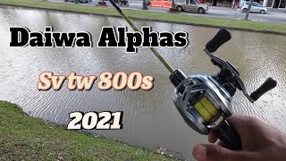 รีวิวแบบบ้านๆ รอก Daiwa Alphas sv tw 800s 2021 จับมาเล่นงานตีเหยื่อเบา @onemanandthefish