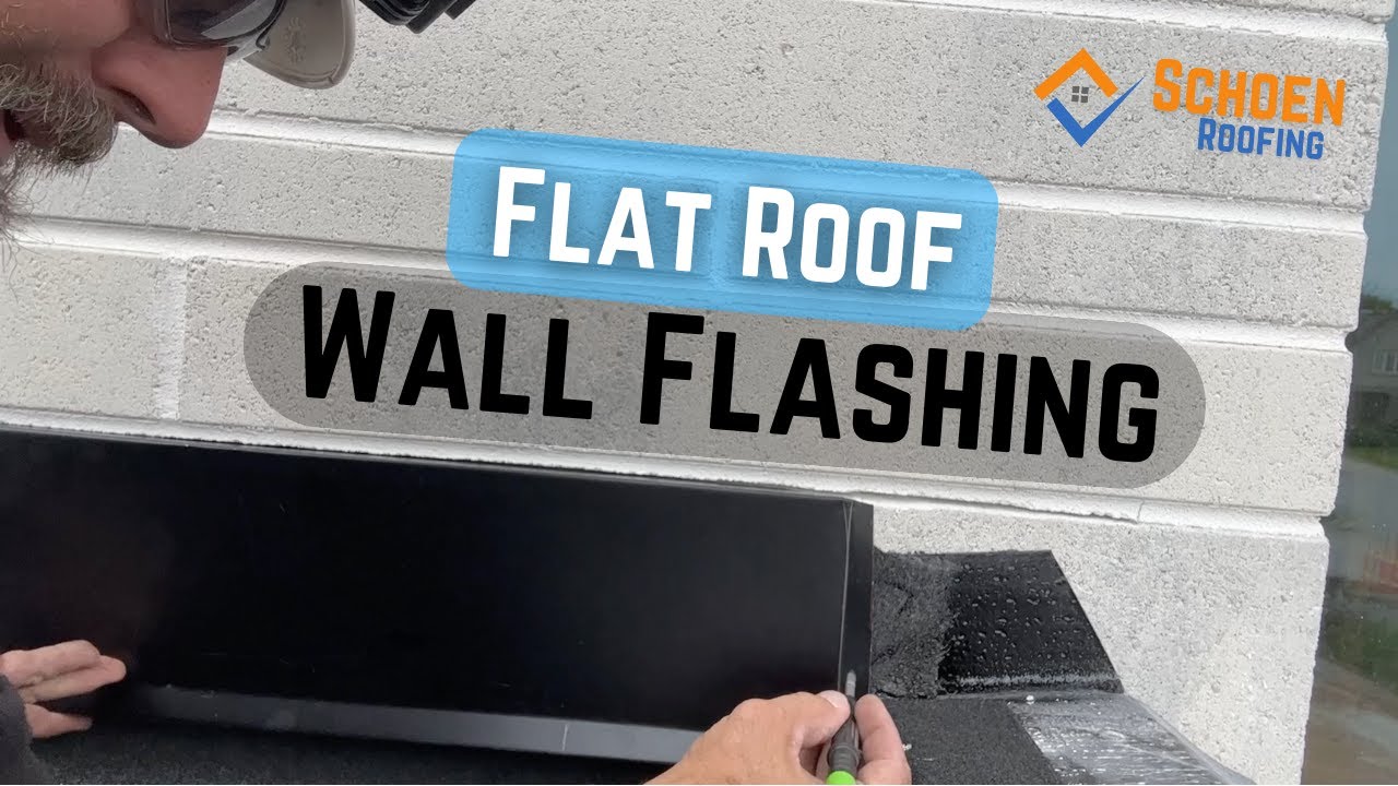 Flat Roof How To Install Wall Flashings Youtube