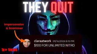 Taking Down a Discord Scammer! (THEY QUIT)