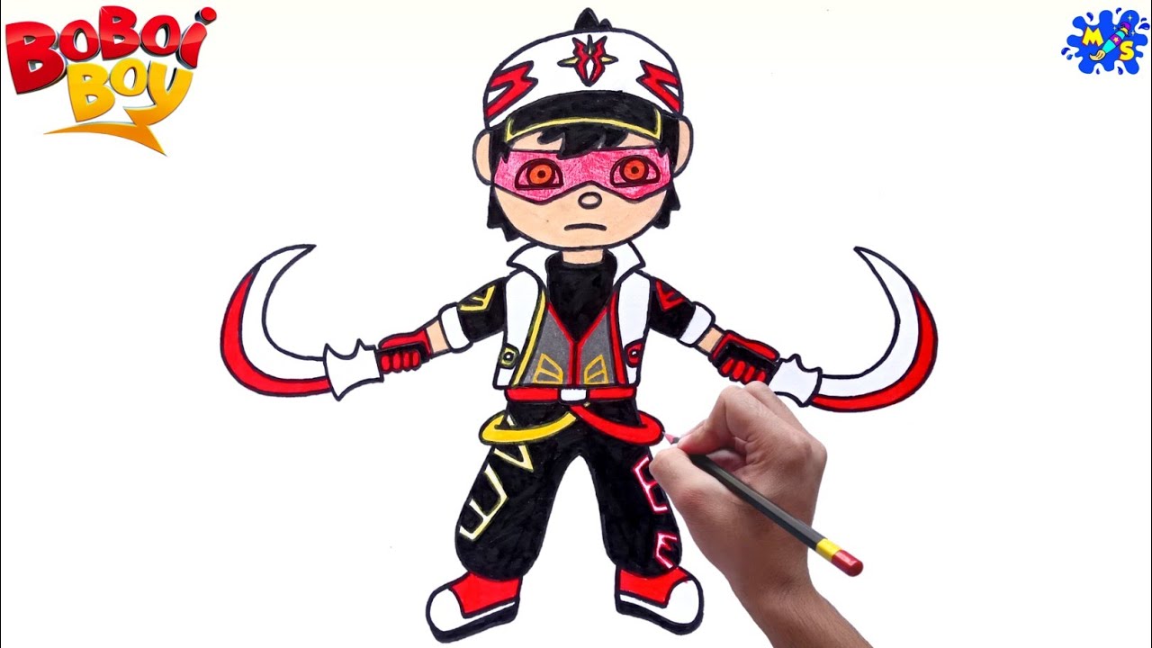 How To Draw Boboiboy Supra || Element Fusion Thunderstorm And Solar ...