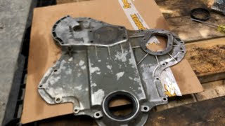 How to install the timing cover on Perkins a3 152/ Massey Ferguson 35