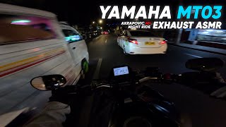 YAMAHA MT-03 | Akrapovic M1 Exhaust ASMR in the streets of the Philippines | GOPRO HERO 12 4K POV