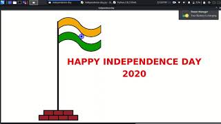 Independence day program using Python