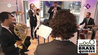 The Amsterdam Brass Quintet + Rob van der Sterren Live op Radio 4 - The Lely Suite - Thomas Geerts