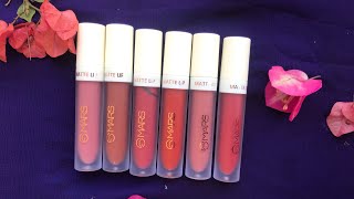 MARS Matte lip colour lipstick swatches in natural light@Nykaa @MARSCosmetics