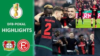 UNBEATEN Leverkusen enters the FINAL | Leverkusen vs. Düsseldorf 4-0 sport channel#sky sport news