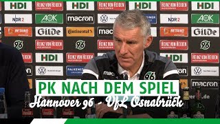 PK nach dem Spiel | Hannover 96 - VfL Osnabrück