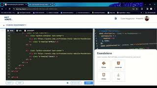 Coding Assignment-1b || Foundation Page || HTML || CSS || Bootstrap || Nxtwave