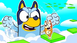 GIANT BLUEY vs Tiny Bingo!! (Roblox)