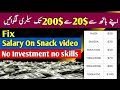 How to earn money from snack video 2022 |online earning in pakistan |Make money Online |snack video