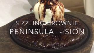 Sizzling Brownie and Vanilla Ice Cream at Peninsula Sion