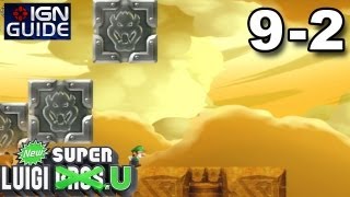 New Super Luigi U 3 Star Coin Walkthrough - Superstar Road 2: P Switch Peril