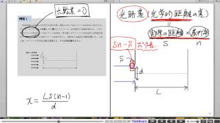 大学入試物理攻略のための良問(実戦編)：光の干渉：例題１