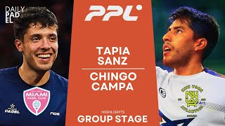 SUPER INTENSE! | Tapia/Sanz VS Chingotto/Campa | Padel Pro League | New York | Highlights