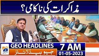 Geo News Headlines 7 AM - PTI and PDM Govt Negotiation - Fawad Ch | 1st May 2023