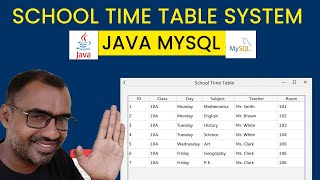 Java Swing MySQL School Timetable Project for Beginners | netbeans IDE