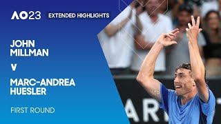 John Millman v Marc-Andrea Huesler Extended Highlights | Australian Open 2023 First Round