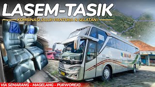 RUTE BARU YANG UNIK, LEWAT UTARA DAN SELATAN | Trip LASEM - TASIK Naik Bus BUDIMAN 3E 23 (Part 1)