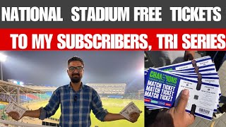 Tri Series Free Tickets | National Stadium | Rules of Lucky Draw | TRI Series | Champions Trophy