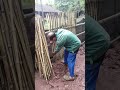 Vegetable garden bamboo fence making process- Good tools and machinery can increase work efficiency