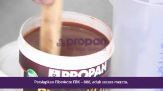 APLIKASI PRODUK PROPAN FIBERKOTE #DINDING