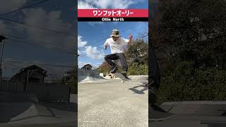 【スケボー図鑑】ワンフットオーリー/ollienorth #skateboarding #skateboardtrick #スケボー #スケボートリック