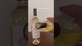 Pour wine without pulling the cork