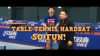 Table Tennis Hardbat So Fun! Zhang Jike vs Yan Weihao