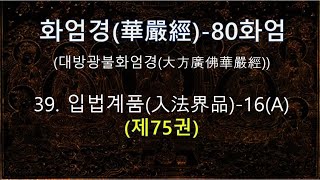 화엄경(華嚴經)(제75권) 독송 : 39. 입법계품(入法界品)--16(A), 한문과 우리말 번역문