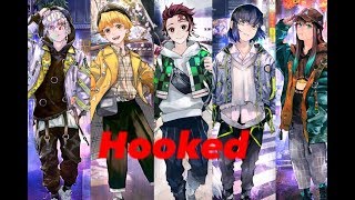 Nightcore - Hooked 日本語訳 (Switching Vocals) (Demon Slayer 鬼滅の刃)