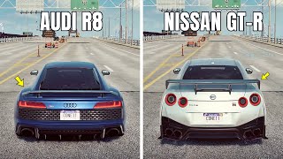 NFS Heat: AUDI R8 VS NISSAN GT-R NISMO (WHICH IS FASTEST?)