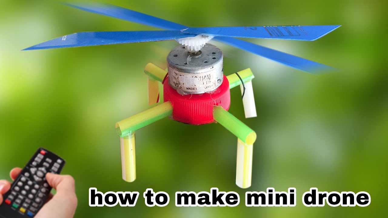 #How To Make A Flying Drone Using Single Motor / Single Axle Dual ...