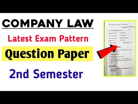 Company Law Question Paper Bcom Second Semester DU SOL | Company Law ...