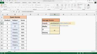 Excel Conditional Average Formula - AVERAGEIF Function