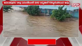 వరద ఉద్రితిలో కొట్టుకుపోయిన ఆవు | Anantapur District | BRK News LIVE