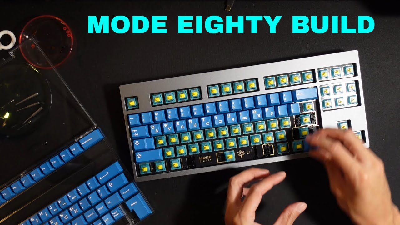 Mode Eighty (2022) - Build Video & Typing Test (Sp-Star Luminous, GMK ...