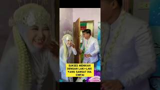 momen lucu ketika pengantin wanita menyambut pengantin pria ‼️#ngakak #lucu #joget #pengantinviral