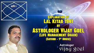 शनि खाना नंबर 1 (Saturn in First House) - Lal Kitab (लाल किताब) 1941 – EP73 –Astrologer Vijay Goel