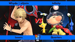 No Style Skirmish July 2023 - elijmin (Shulk) vs Infinity (Olimar) Losers Quarters - Ultimate Singes