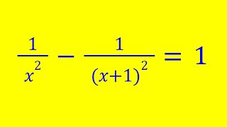 Math Olympiad | An Interesting Rational Equation