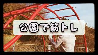 公園の名前のわからない遊具にぶら下がったり乗っかったりする［筋トレ］