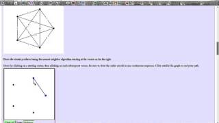 MTH 152 Nearest Neighbor Algorithm