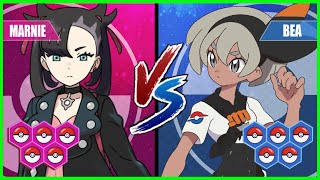 Pokemon Battle Pedia: Marnie Vs Bea (Game Characters)