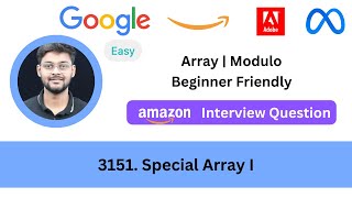 LeetCode 3151 Special Array I | Modulo | Easy | Asked in Amazon