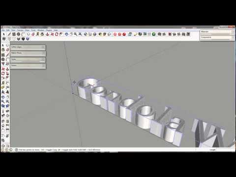 Google Sketchup - 3D Text Tool Tutorial Google Sketchup - 3D Text Tool Tutorial